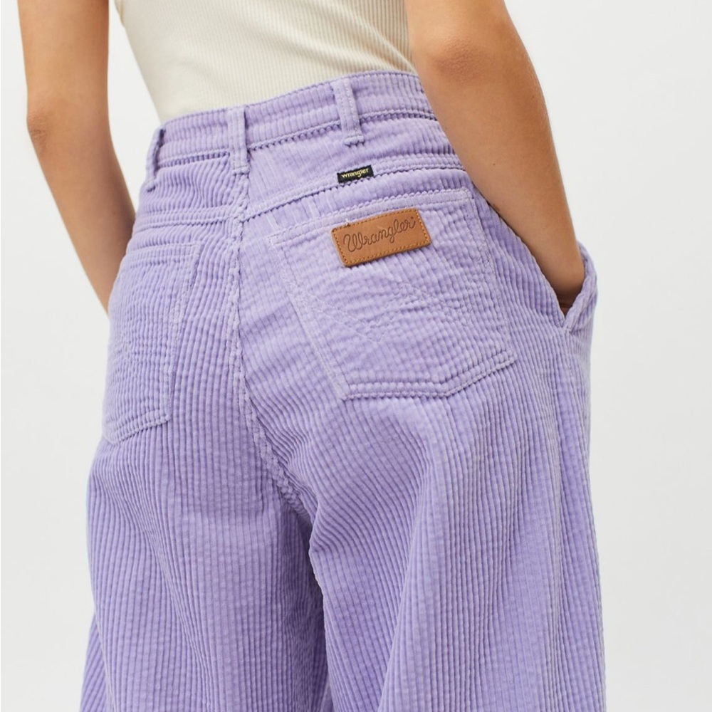 Wrangler lavender Corduroy Pleated Barrel Pant 28x28 - Picture 4 of 17